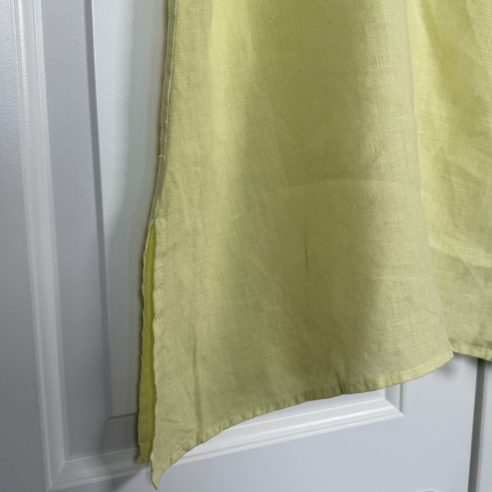 Soft Surroundings Women's Linen Lagenlook Button Up Tunic Top Size 2X Coastal - Picture 6 of 8